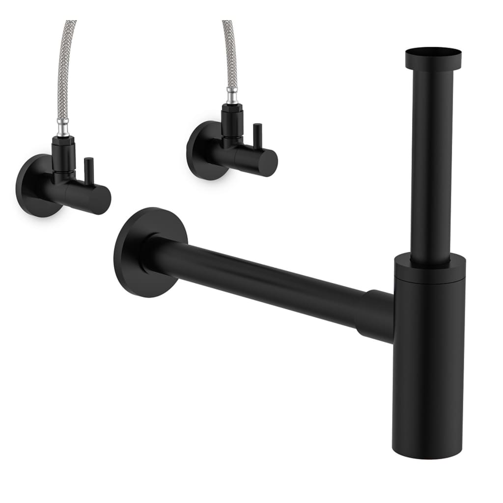 Tuyau d'évacuation design schütte noir - number 3.