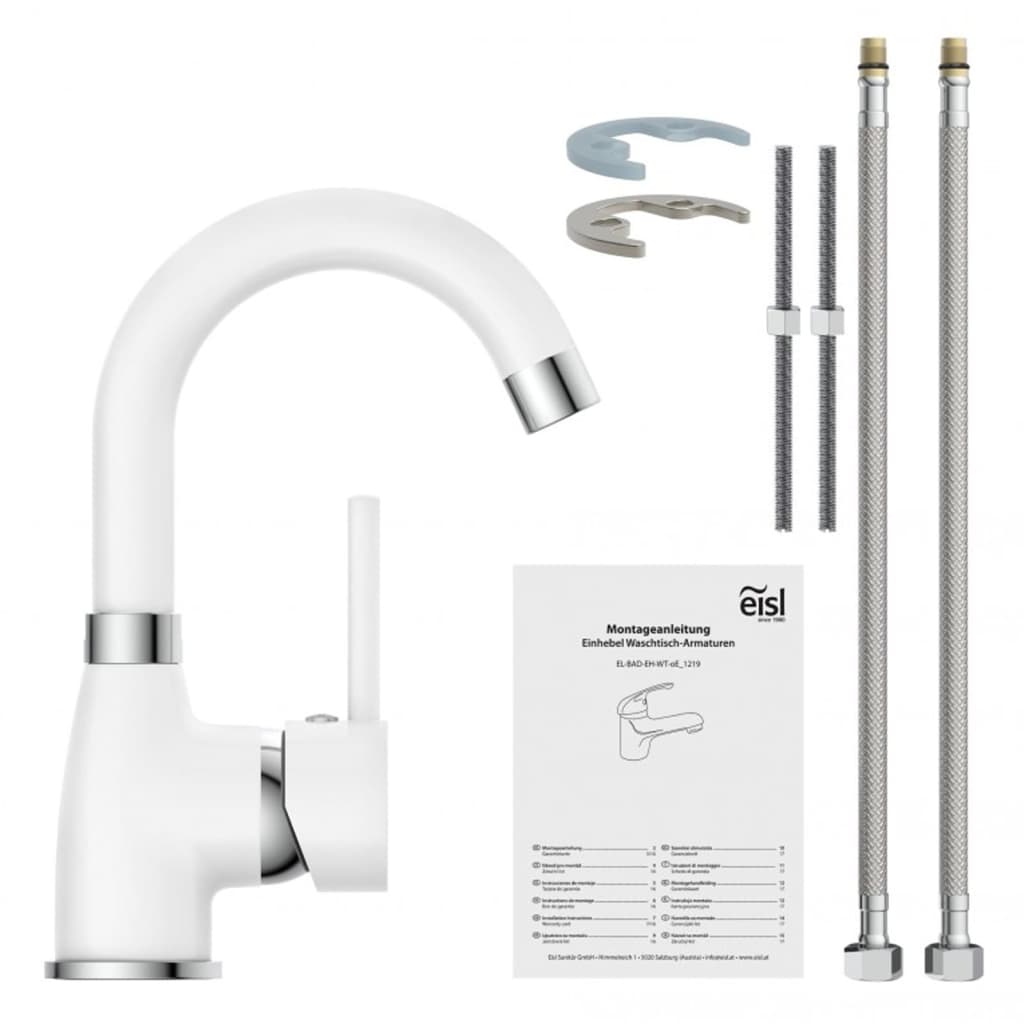 Eisl håndvaskarmatur futura hvid-krom - number 9.