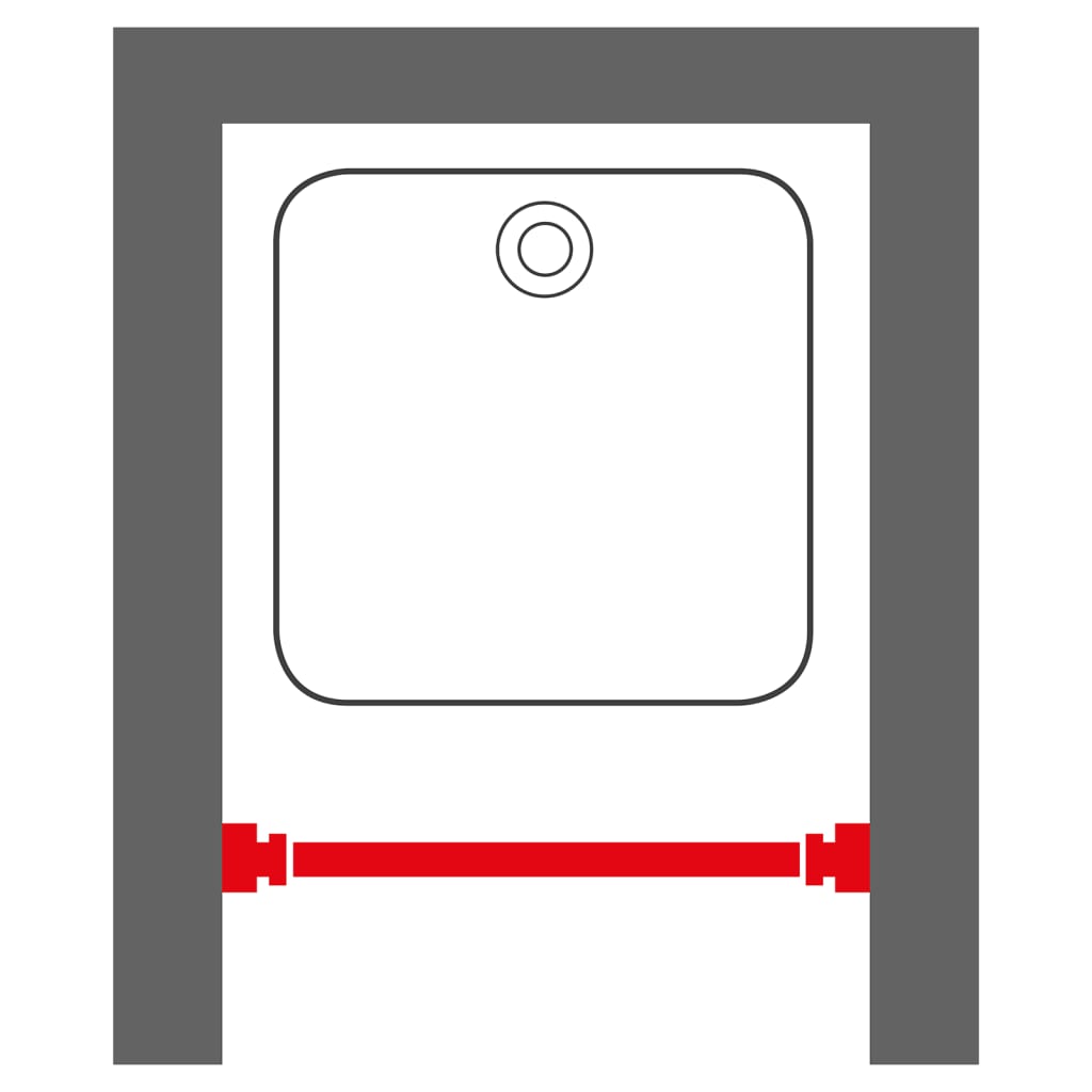 Sealskin teleskopisk badeforhængsstang 80-130 cm sort - number 4.