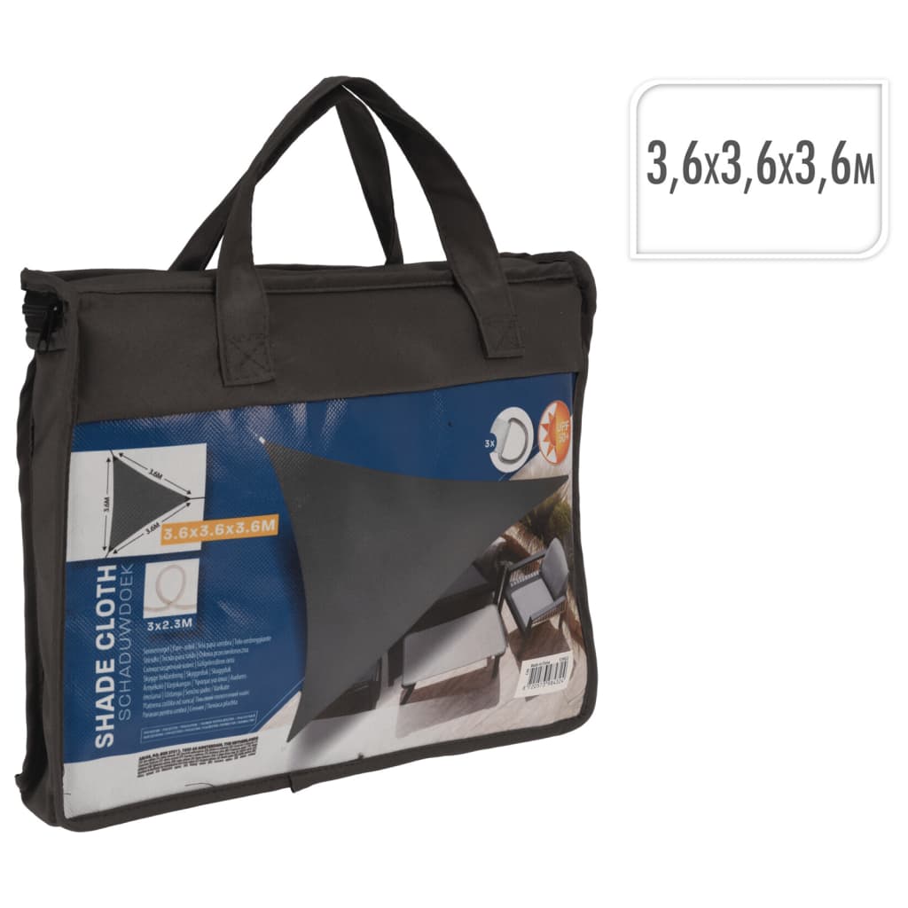 Provrtna tenda 3,6x3,6x3,6 m trokutasta siva - number 4.