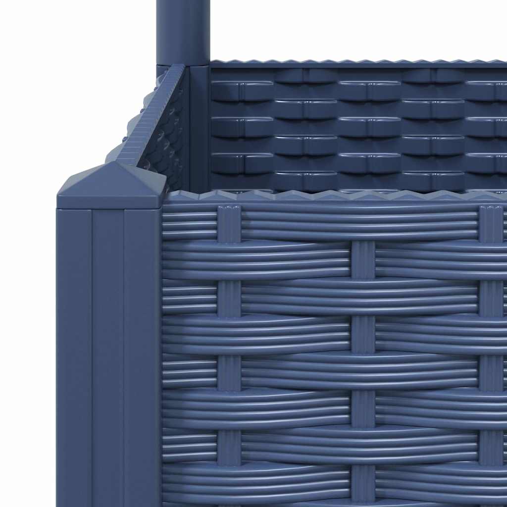 Planter with trellis 120x120x136 cm pp blue-grey - number 7.