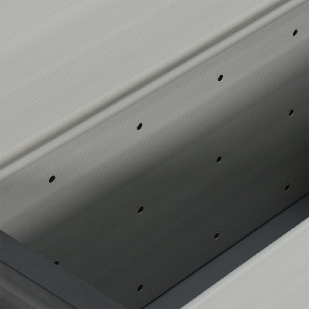 Affaldsbeholder til haven 85x34x40 cm grå - number 7.