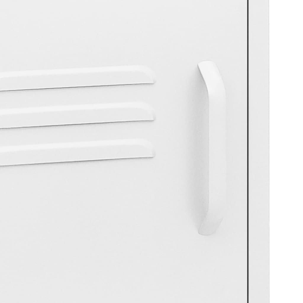 Natborde stk. 35x35x51 cm stål - hvid, 2 - number 8.