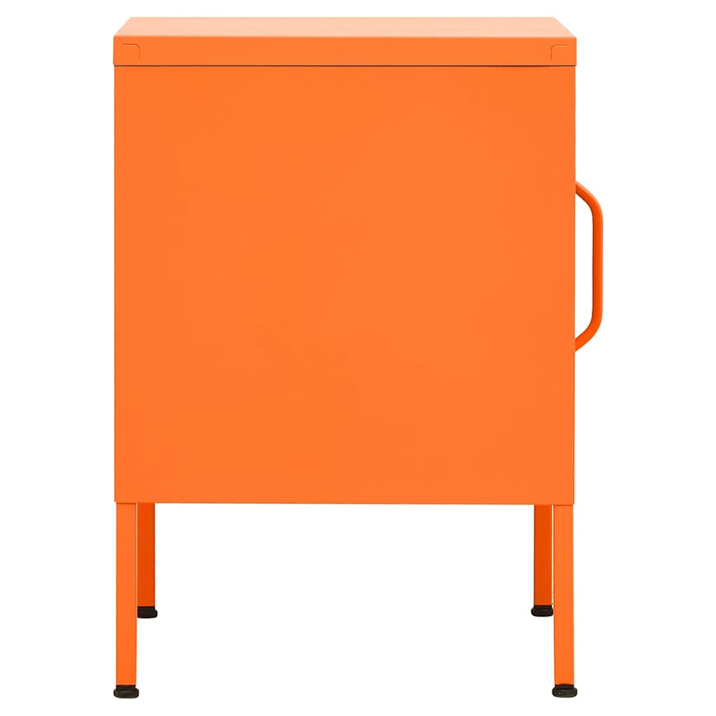 Comodini pz. 35x35x51 cm acciaio - arancio, 2 - number 4.