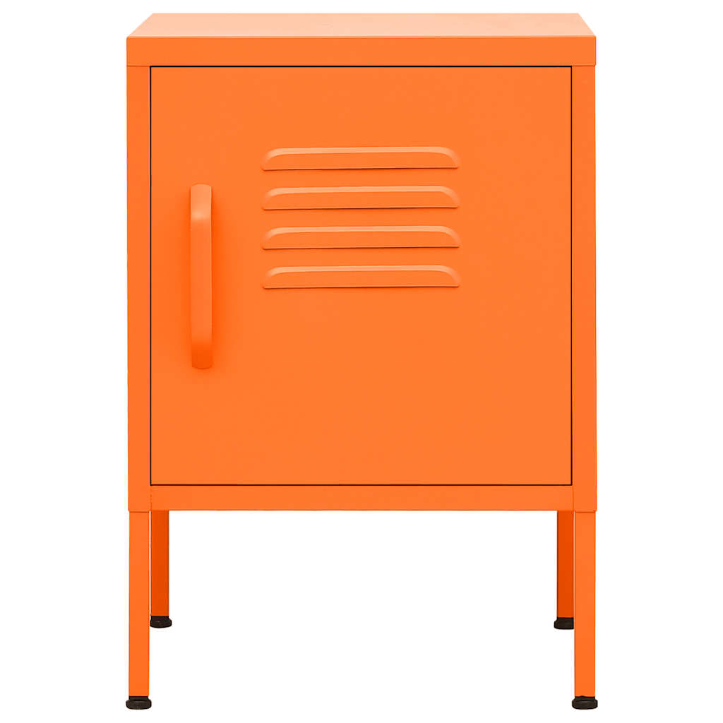 Comodini pz. 35x35x51 cm acciaio - arancio, 2 - number 3.