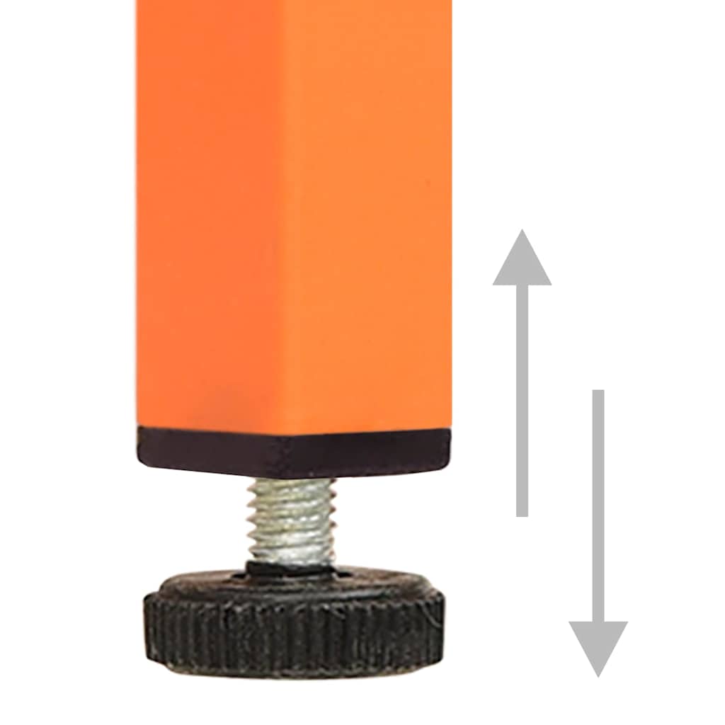 Comodini pz. 35x35x51 cm acciaio - arancio, 2 - number 7.