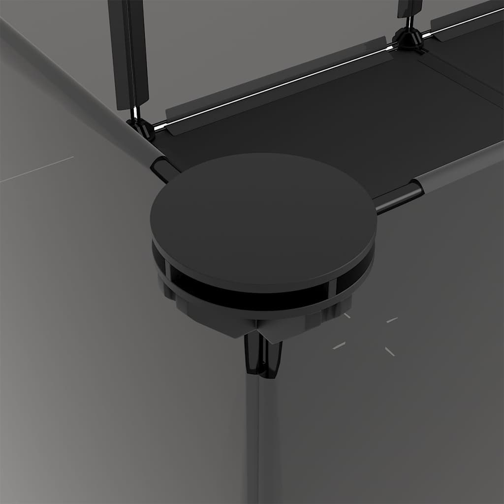 Cage pour petits animaux 144x74x46,5 cm pp et acier - noir - number 7.