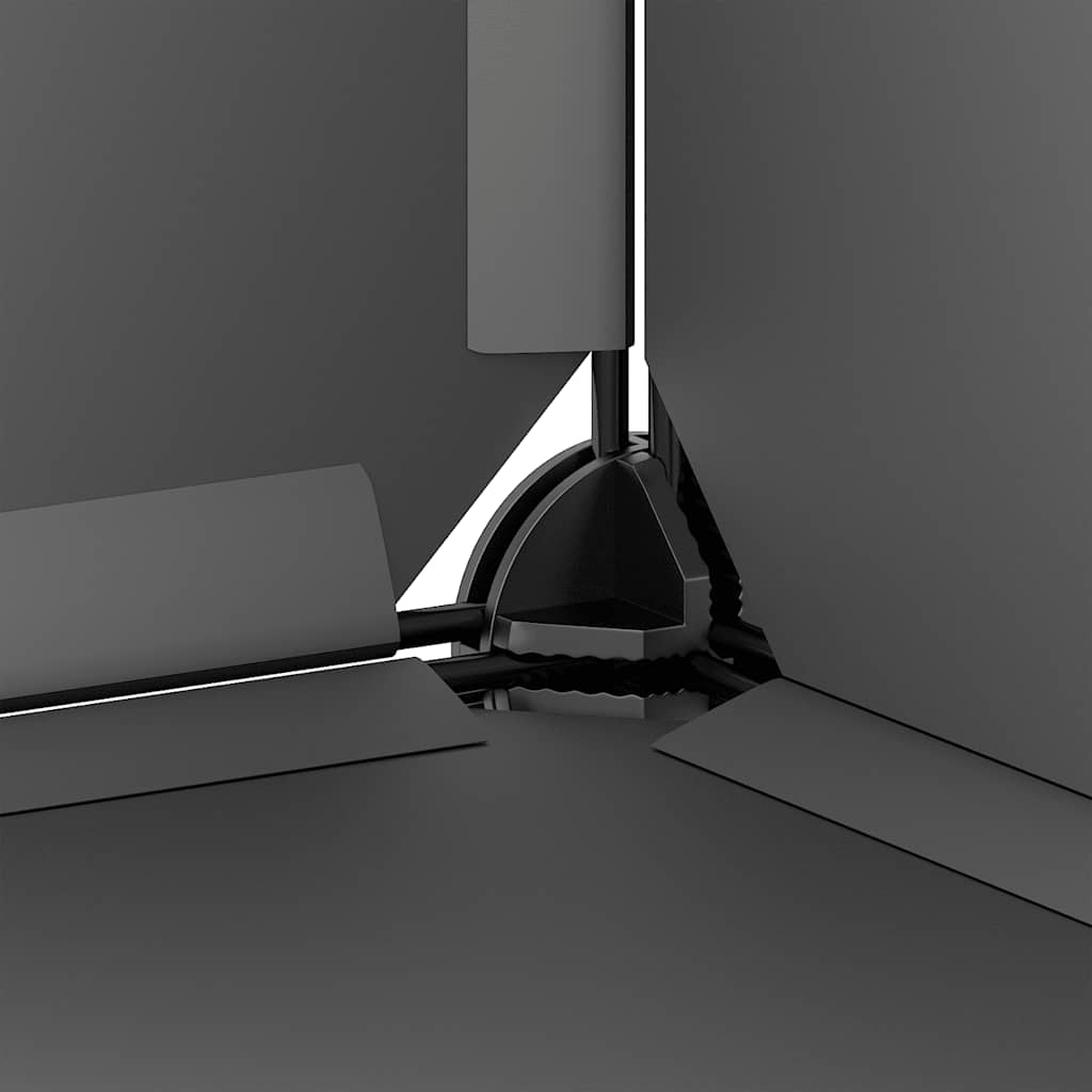 Cage pour petits animaux 142x74x93 cm pp et acier - noir - number 7.