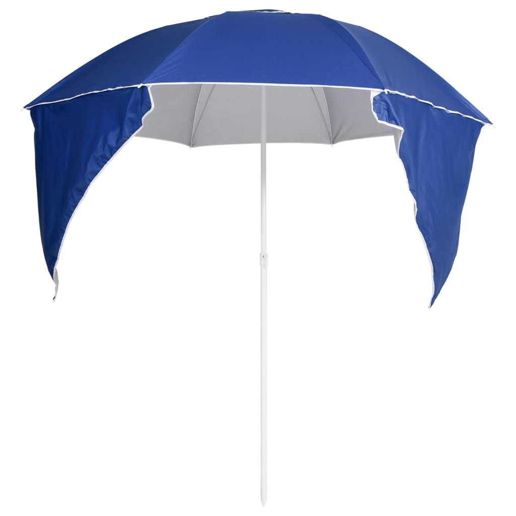 Strandparasol med sidevægge 215 cm - blå, 1 - number 4.