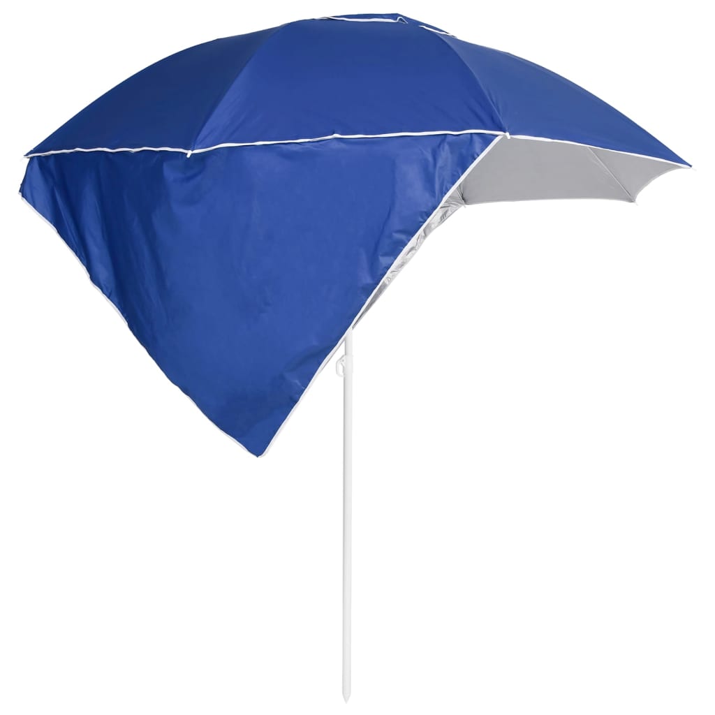 Strandparasol med sidevægge 215 cm - blå, 1 - number 3.