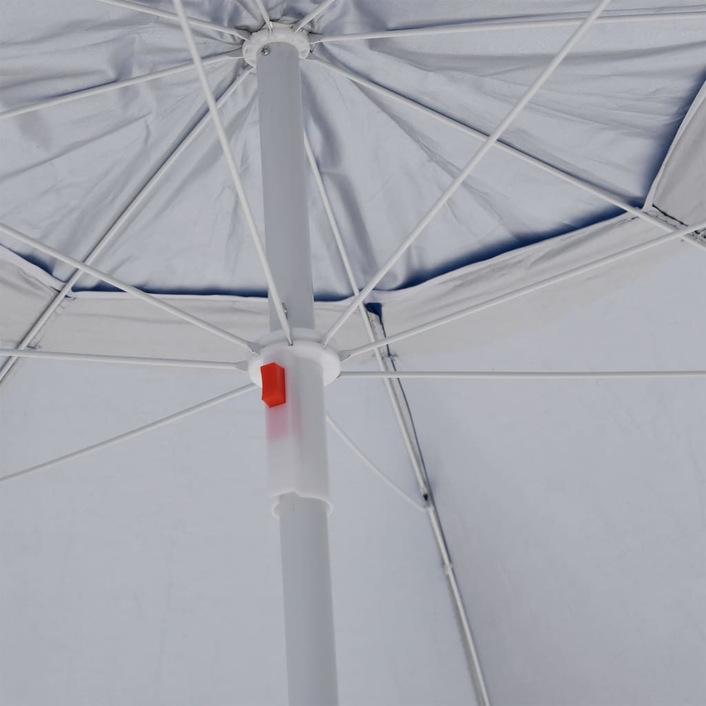 Strandparasol med sidevægge 215 cm - blå, 1 - number 7.