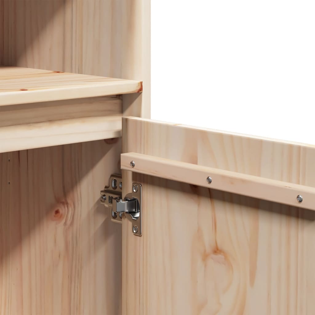 Højskab 37x34x110 cm massivt fyrretræ - naturfarvet, 1 - number 9.