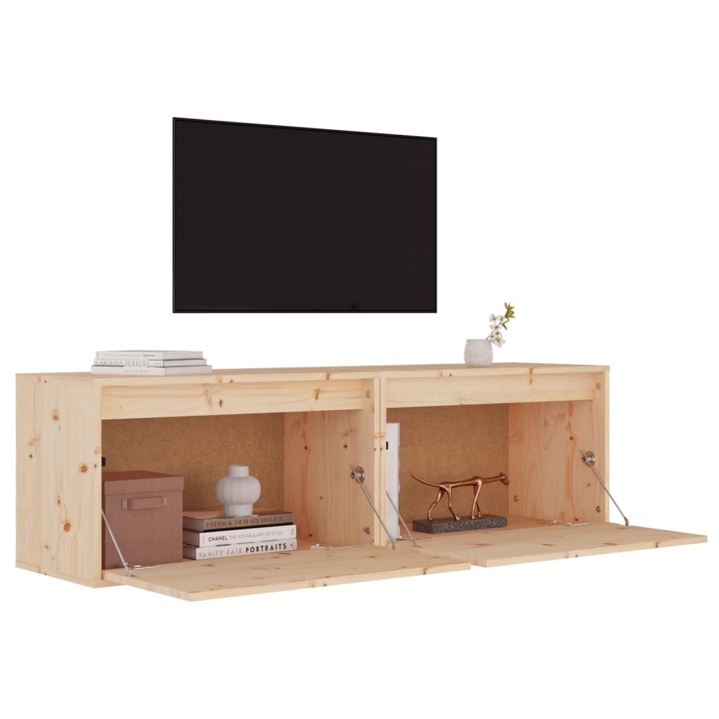 Overskap stk. 60x30x35 cm massiv furu - brun, 2, 1 - number 4.