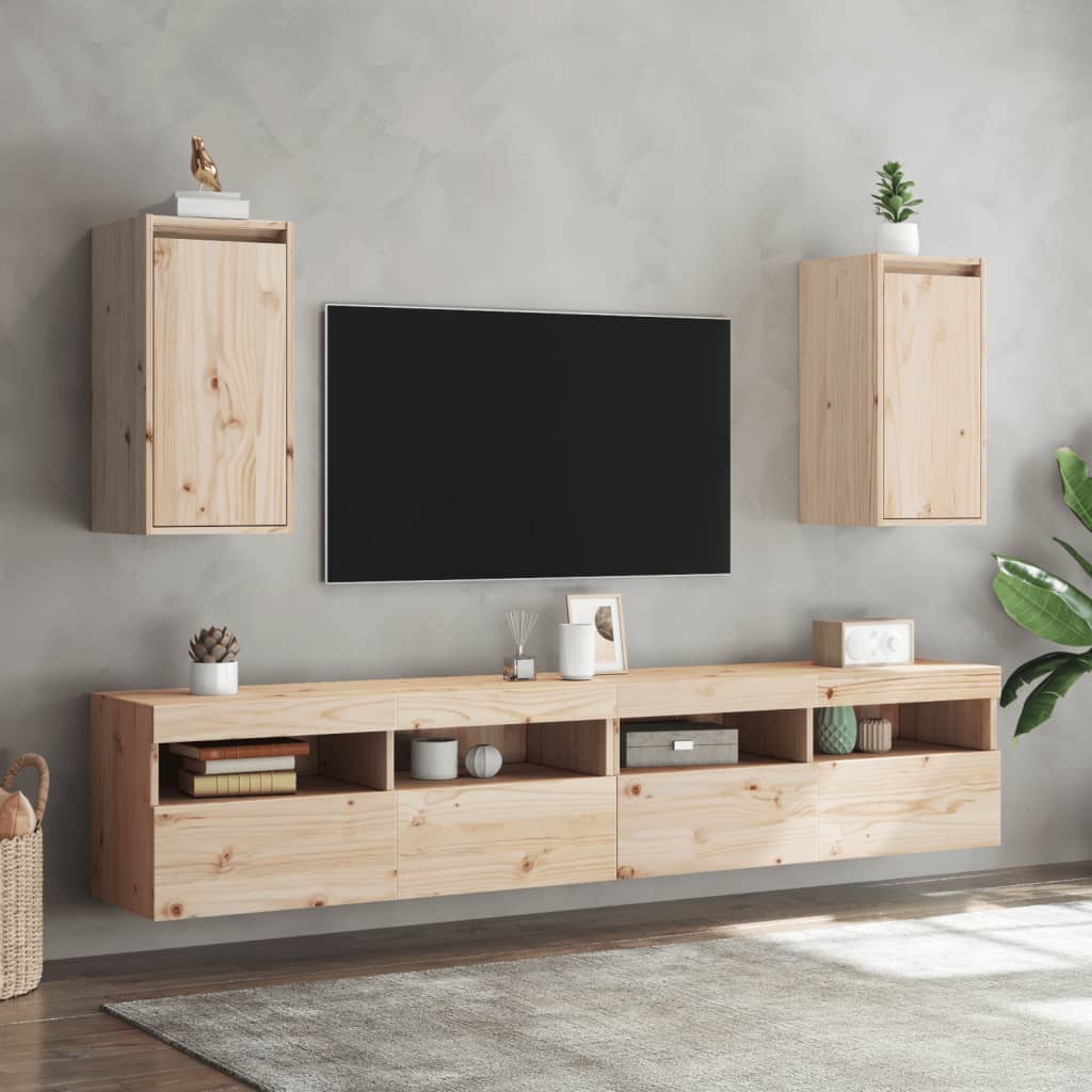 Overskap stk. 30x30x60 cm massiv furu - naturlig farge, 2, 1 - number 3.