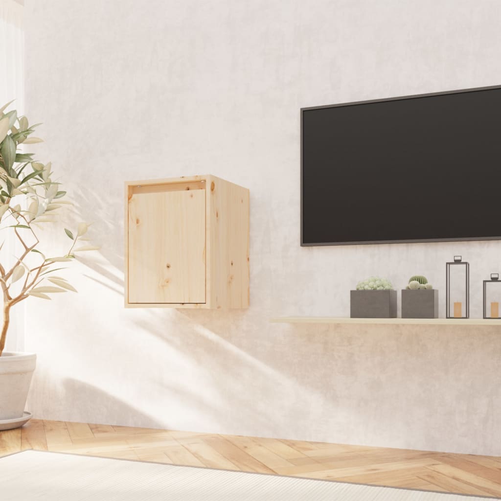 Veggskap 30x30x40 cm massiv furu - naturlig farge, 1 - number 3.