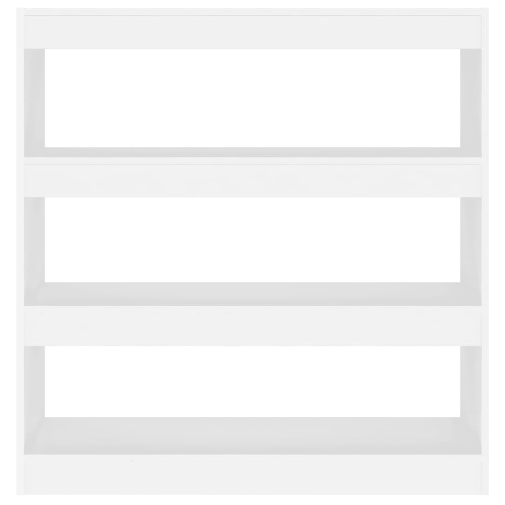 Regał/przegroda pokojowa 100x30x103 cm - biały, 1 szt. - number 3.