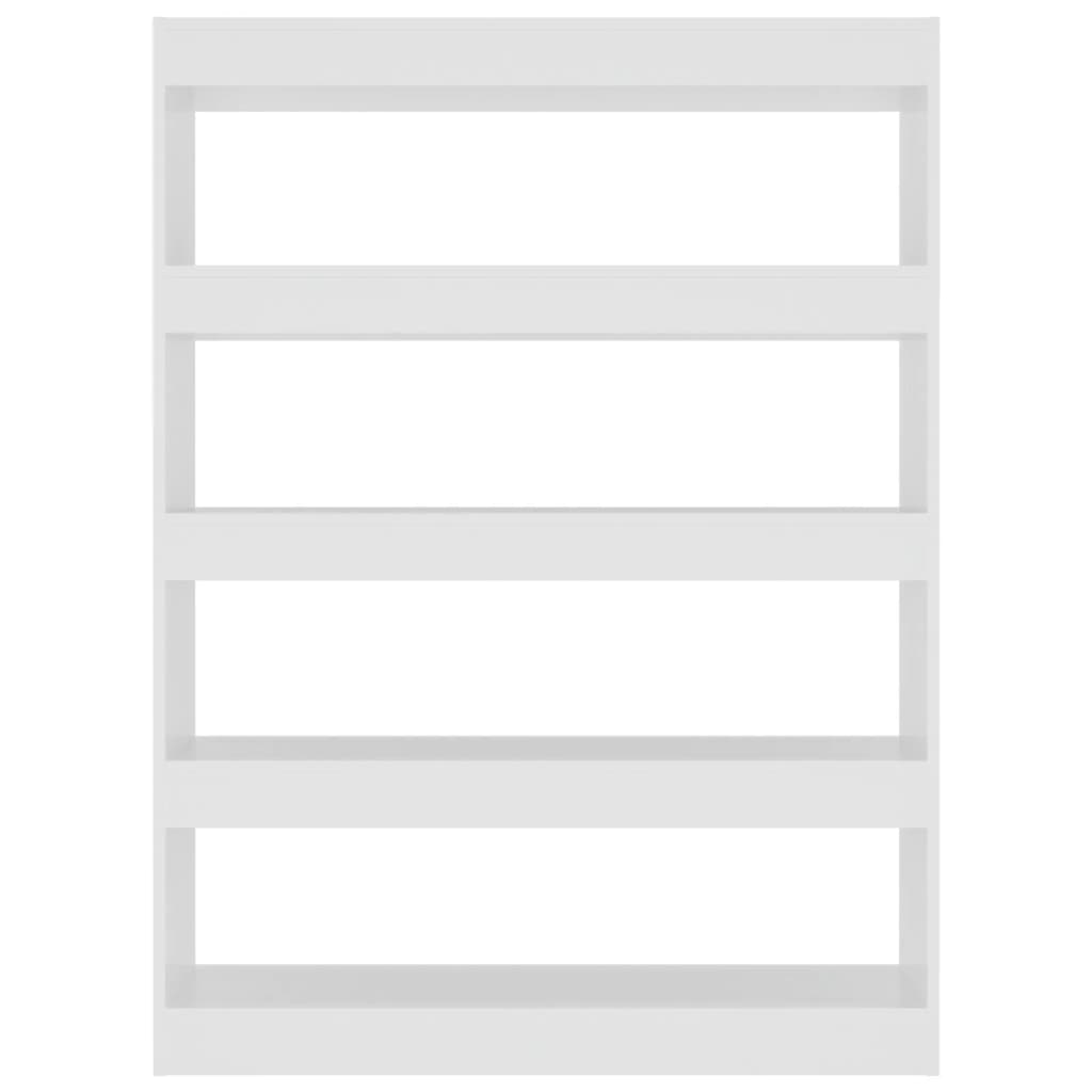 Bokhylle/romdeler 100x30x135 cm furu hvit - number 3.