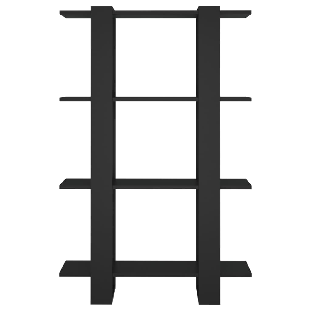 Bogreol/rumdeler 80x30x123,5 cm sort - number 5.