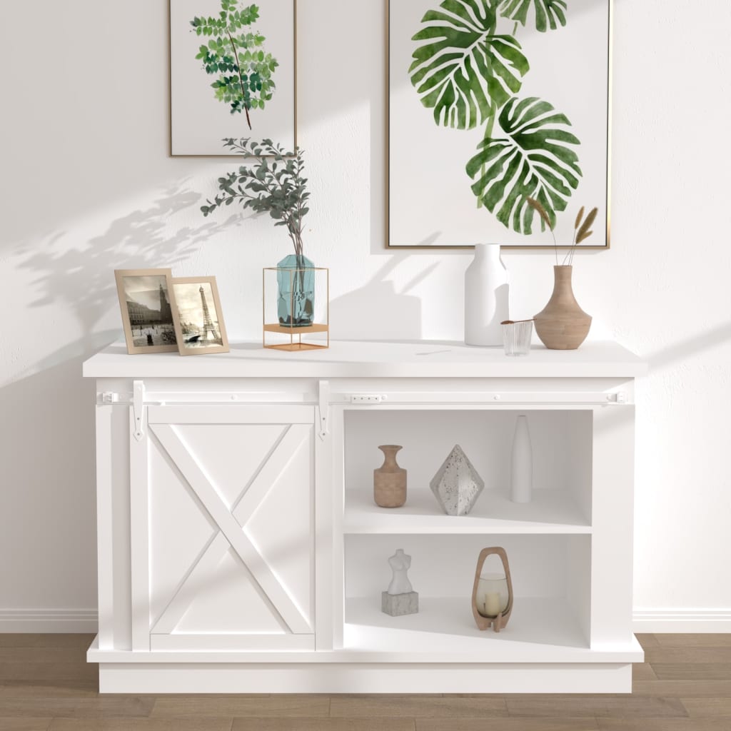 Mini-skydelågesæt til skabe kulstofstål 152 cm hvid - number 1.