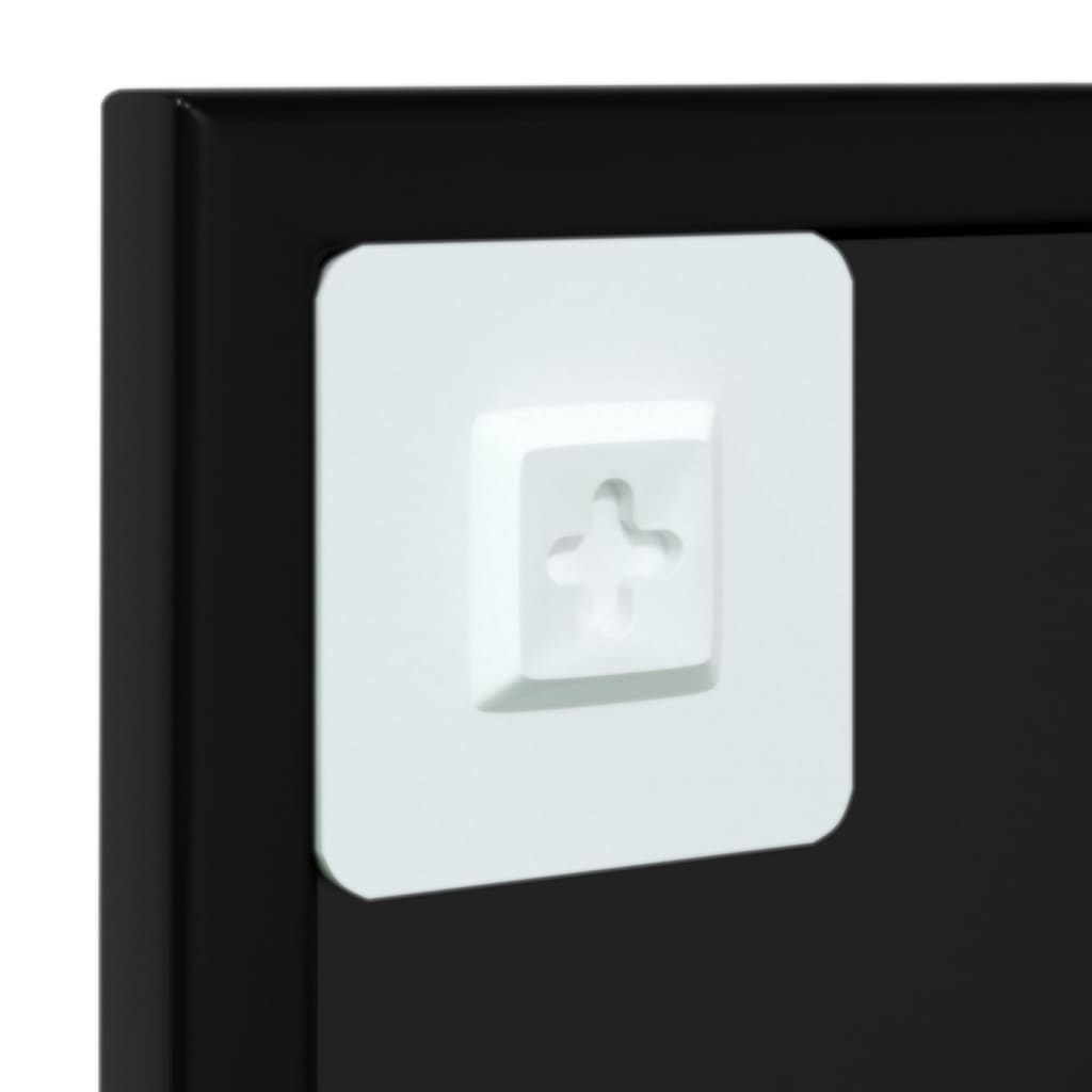 Wall mirror metal black - 60 x 60 cm, 1 - number 5.