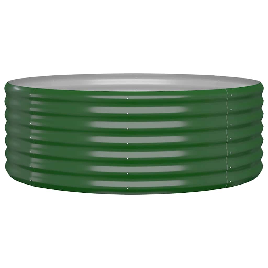 Povišeni krevet 100x100x36 cm čelik premazan prahom zeleni - number 2.