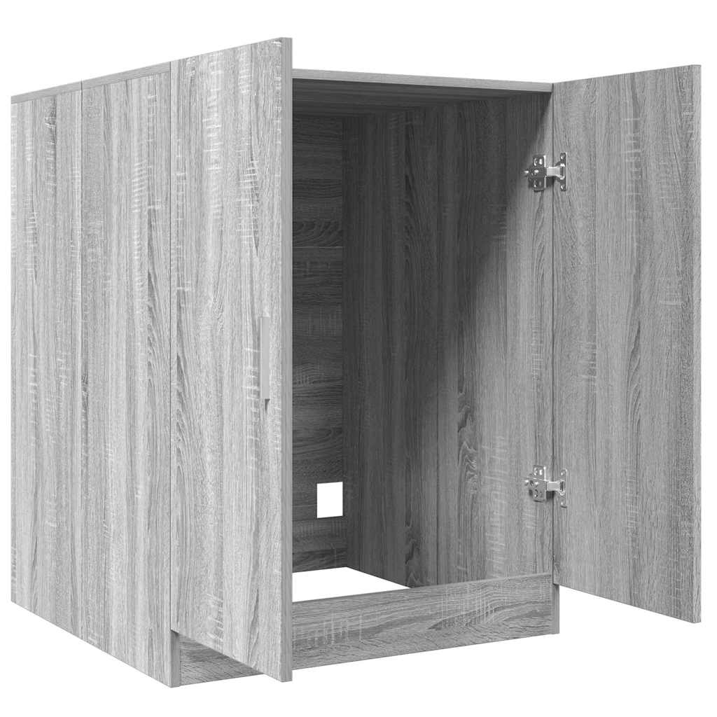 Vaskemaskineskab 71x71,5x91,5 cm - grå sonoma-eg, 1 - number 7.