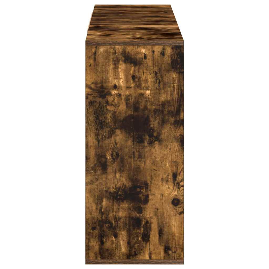 Skænk 120x30x75 cm konstrueret træ røget egetræsfarve - number 6.