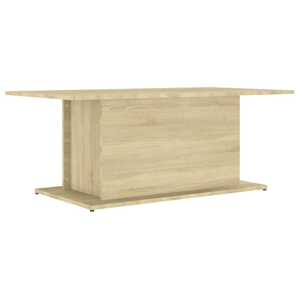 Sofabord 102x55,5x40 cm konstrueret træ sonoma-eg - number 2.