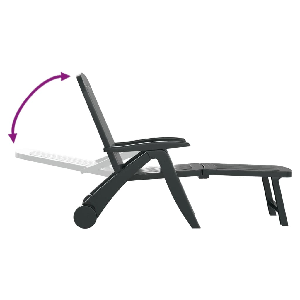 Składany leżak polipropylen zielony - number 5.