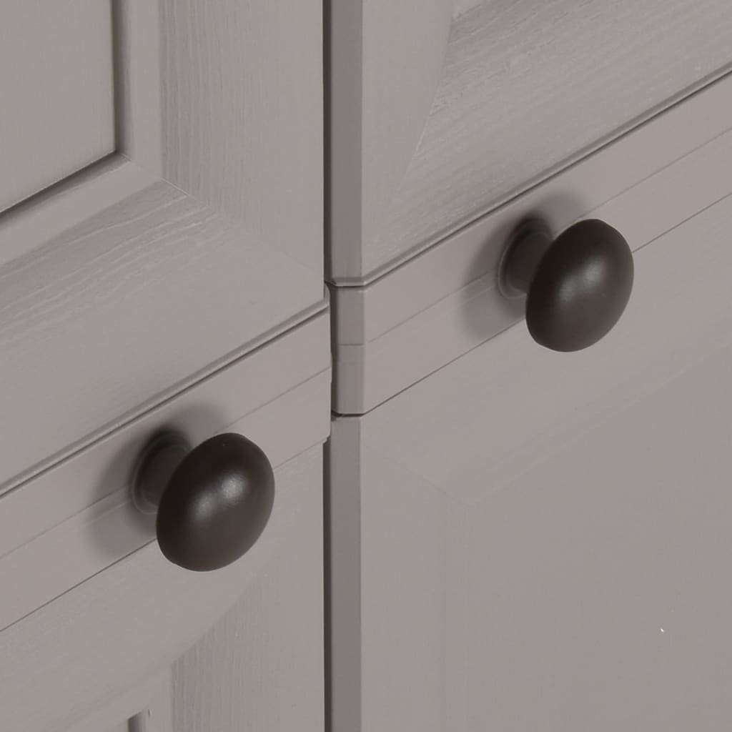 Plastikskab trædesign - grå, 79 x 43 x 125 cm, 1, x - number 6.