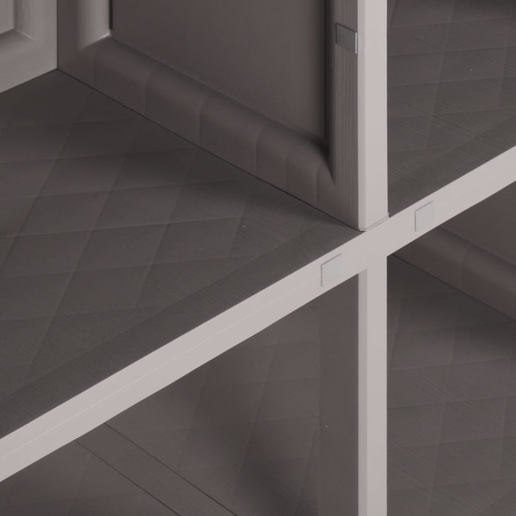 Plastikskab trædesign - grå, 79 x 43 x 125 cm, 1, x - number 7.