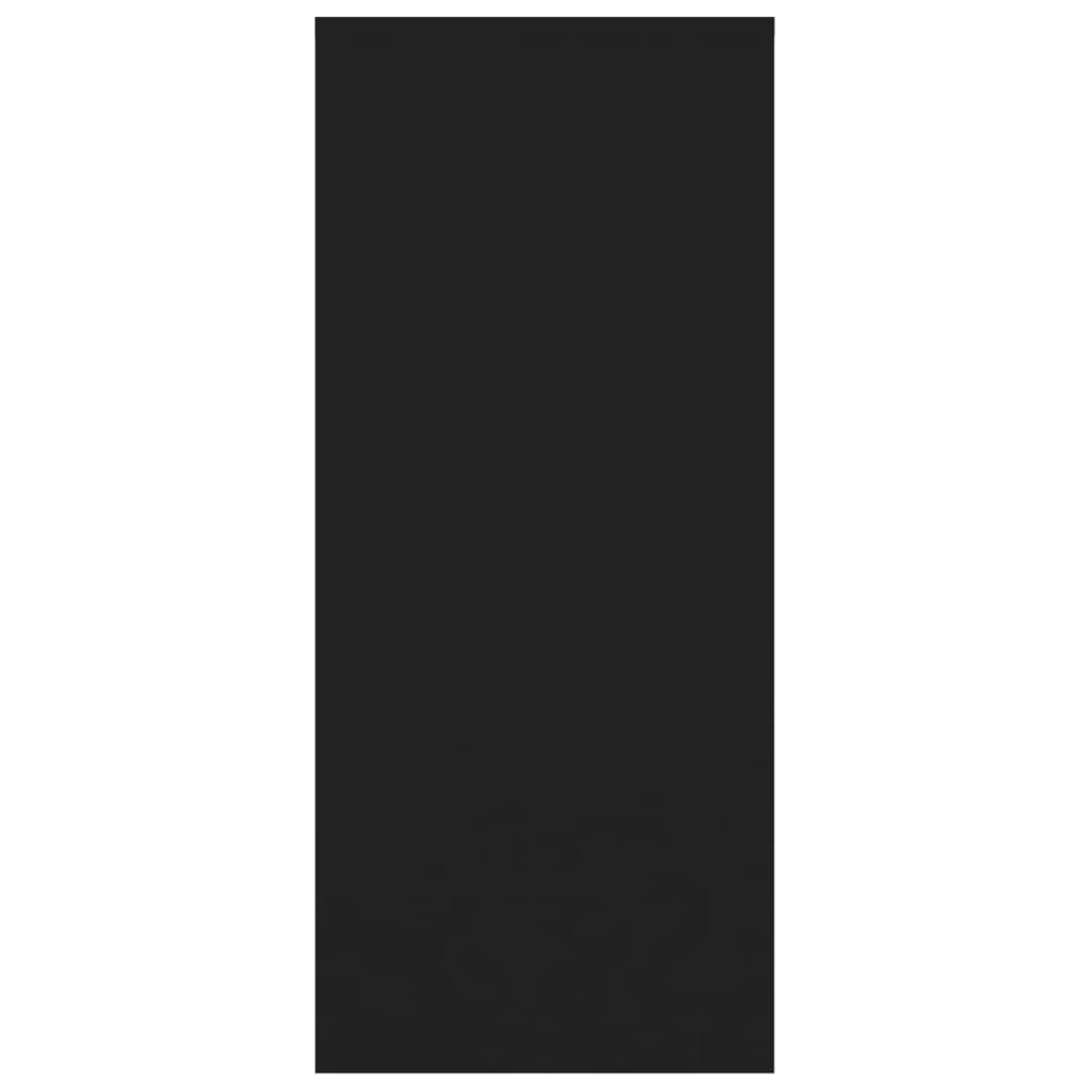 Skænk 102x33x75 cm konstrueret træ - sort, 1 - number 7.