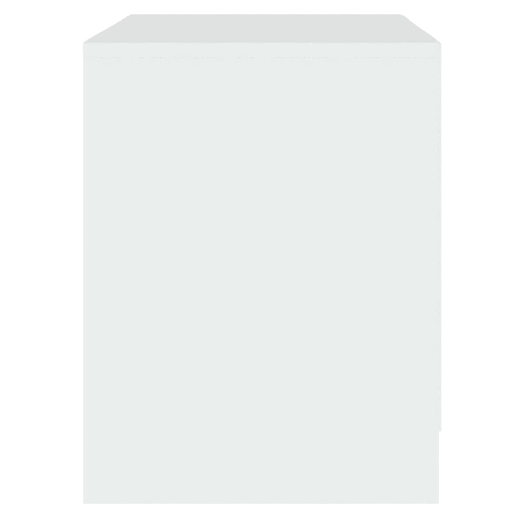 Noćni ormarić 45x34.5x44.5 izgrađeno drvo - bijelo, 1 - number 5.