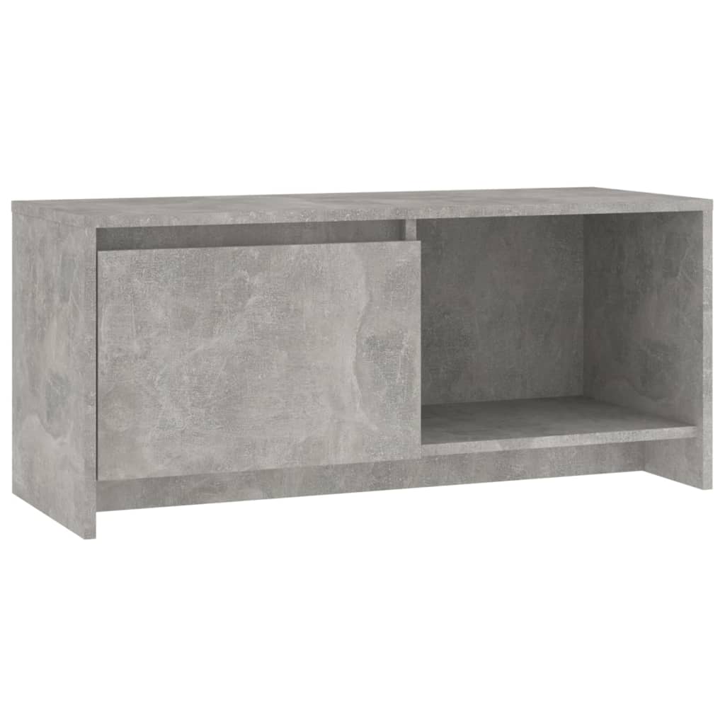 Stolik pod tv 90x35x40 cm drewno klejone - betonowo-szary, 1 - number 2.