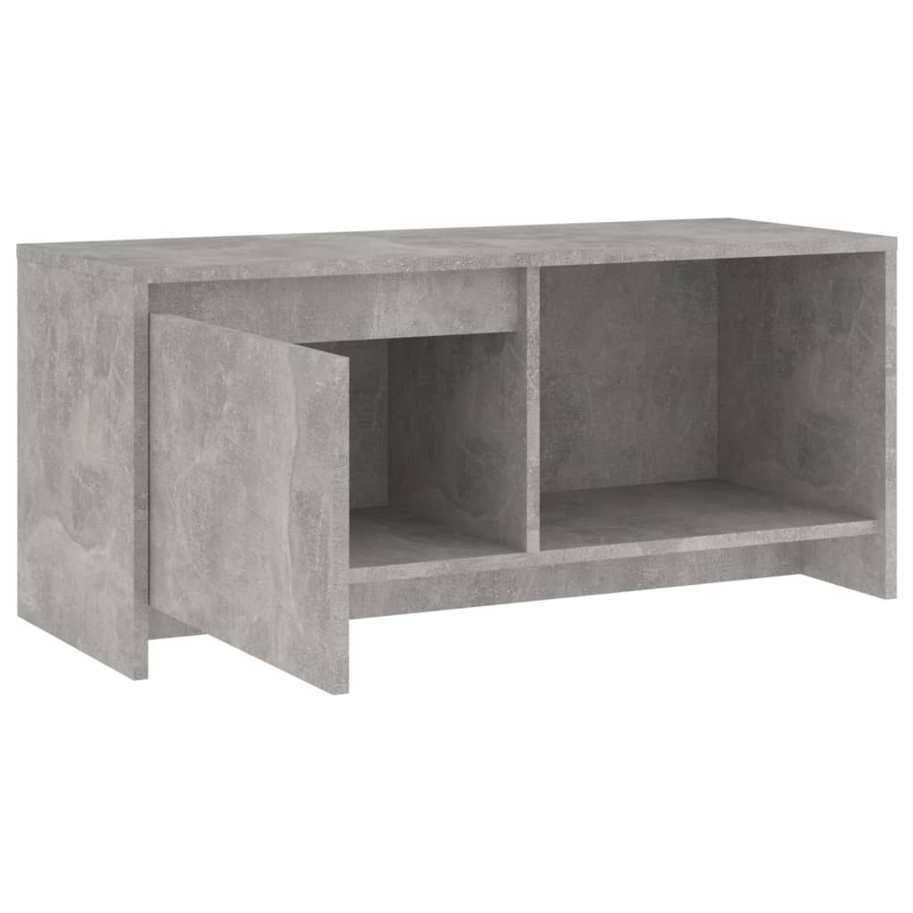 Stolik pod tv 90x35x40 cm drewno klejone - betonowo-szary, 1 - number 7.