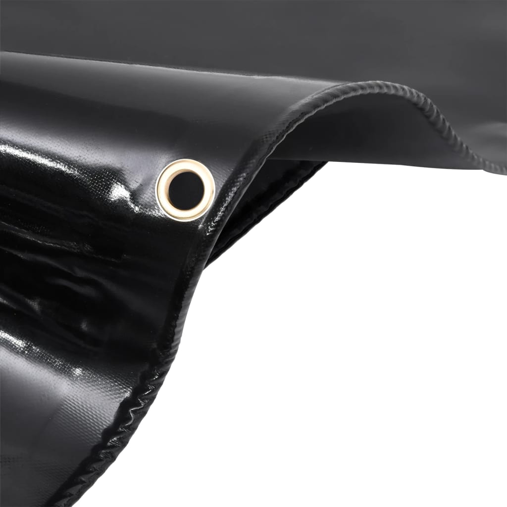 Presenning 650 g/m² - svart, 5 x 6 m, 1, med öglor - number 5.