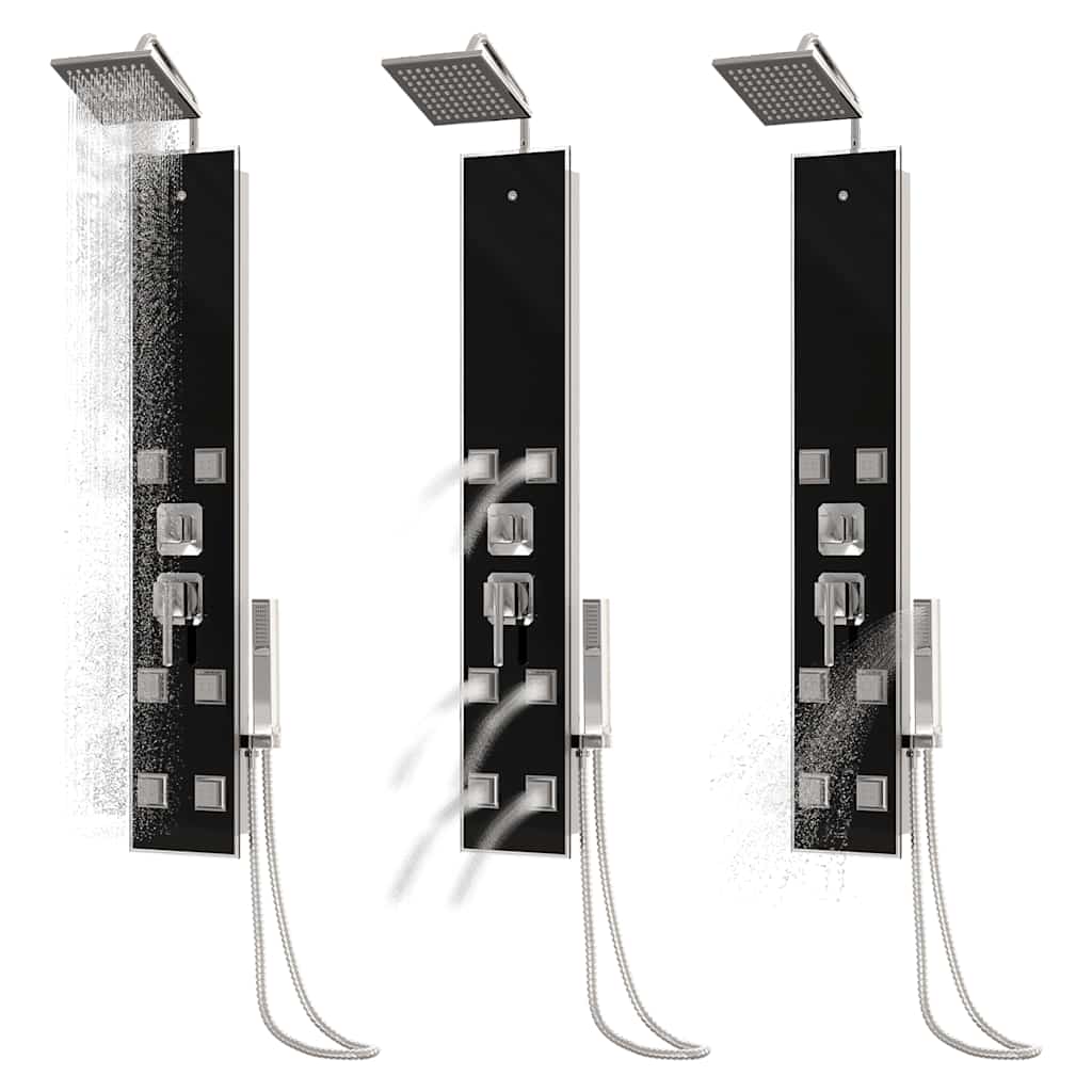 Duschpanel 18x45,5x130 cm glas - number 9.