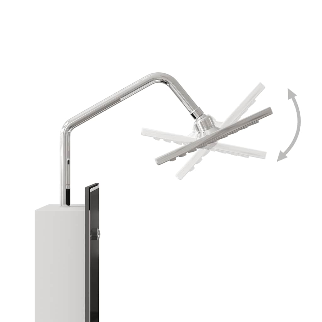 Duschpanel 18x45,5x130 cm glas - number 8.