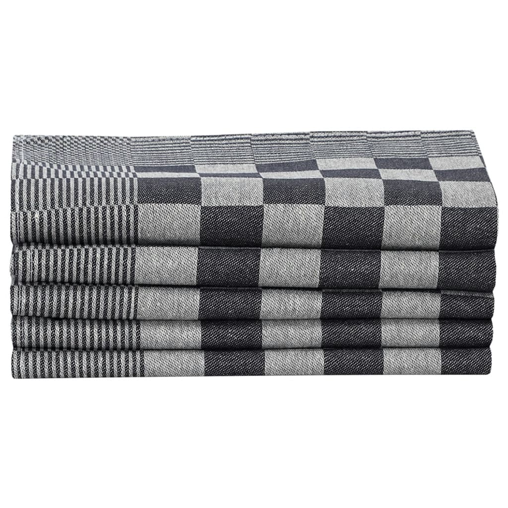 Towel set 20 pcs. cotton black and white - number 5.