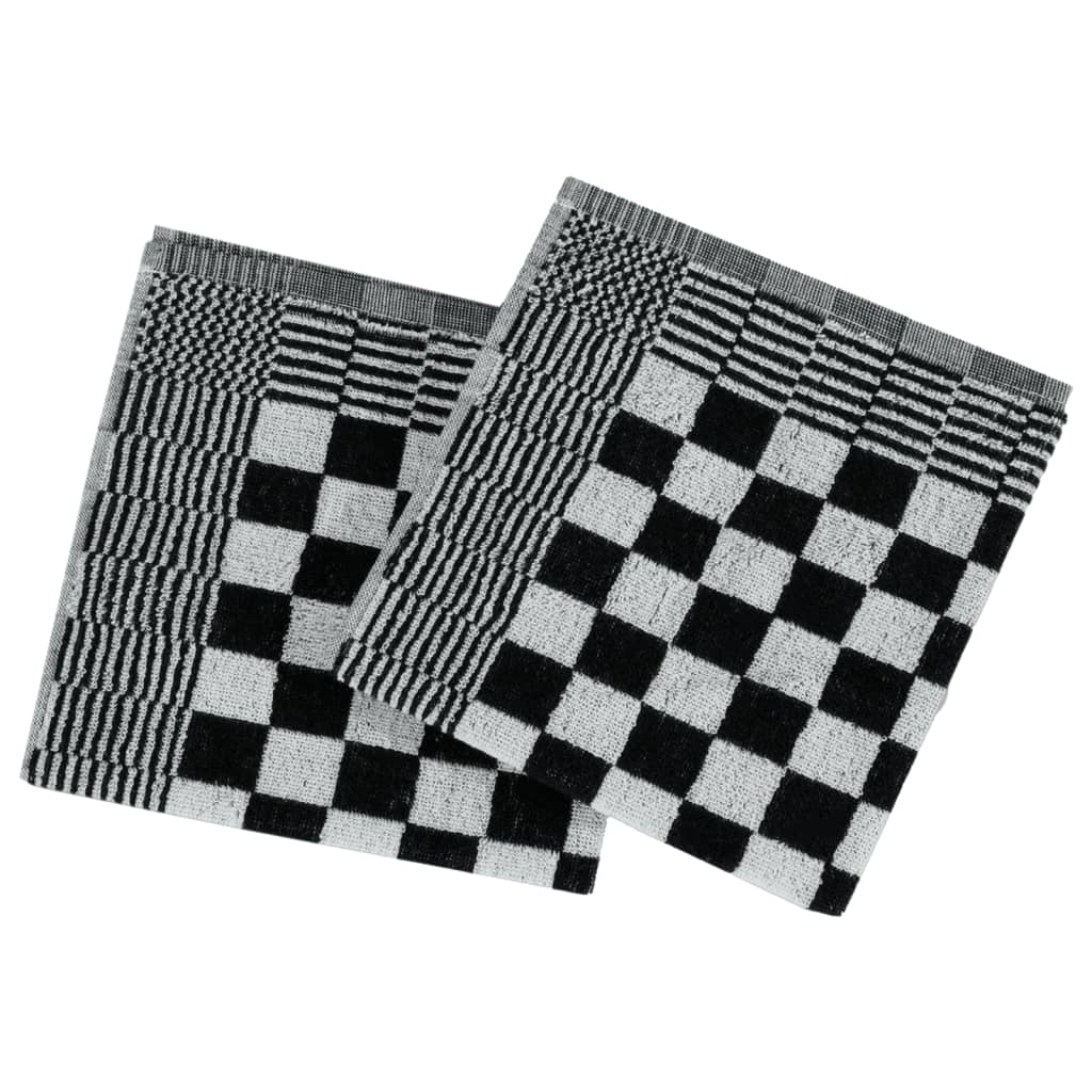 Tea towels and kitchen towels 50 pcs. cotton black and white - number 7.