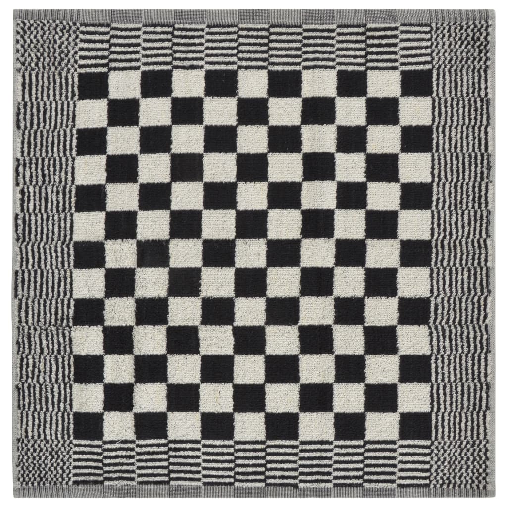 Tea towels and kitchen towels 50 pcs. cotton black and white - number 10.