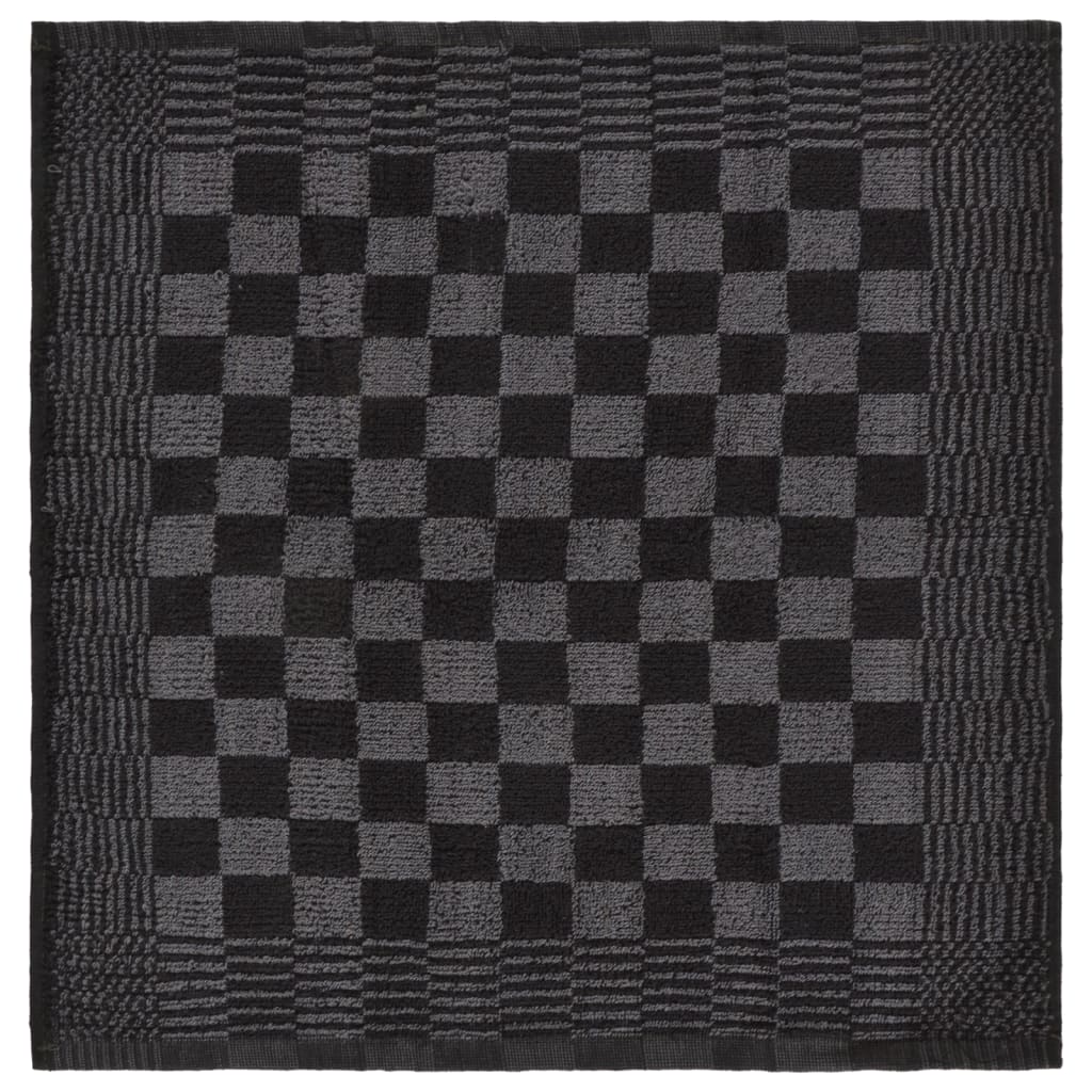 Håndklædesæt stk. bomuld - sort og grå, 20 - number 10.