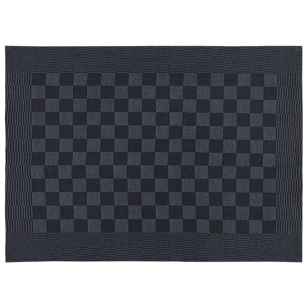 Håndklædesæt stk. bomuld - sort og grå, 20 - number 9.