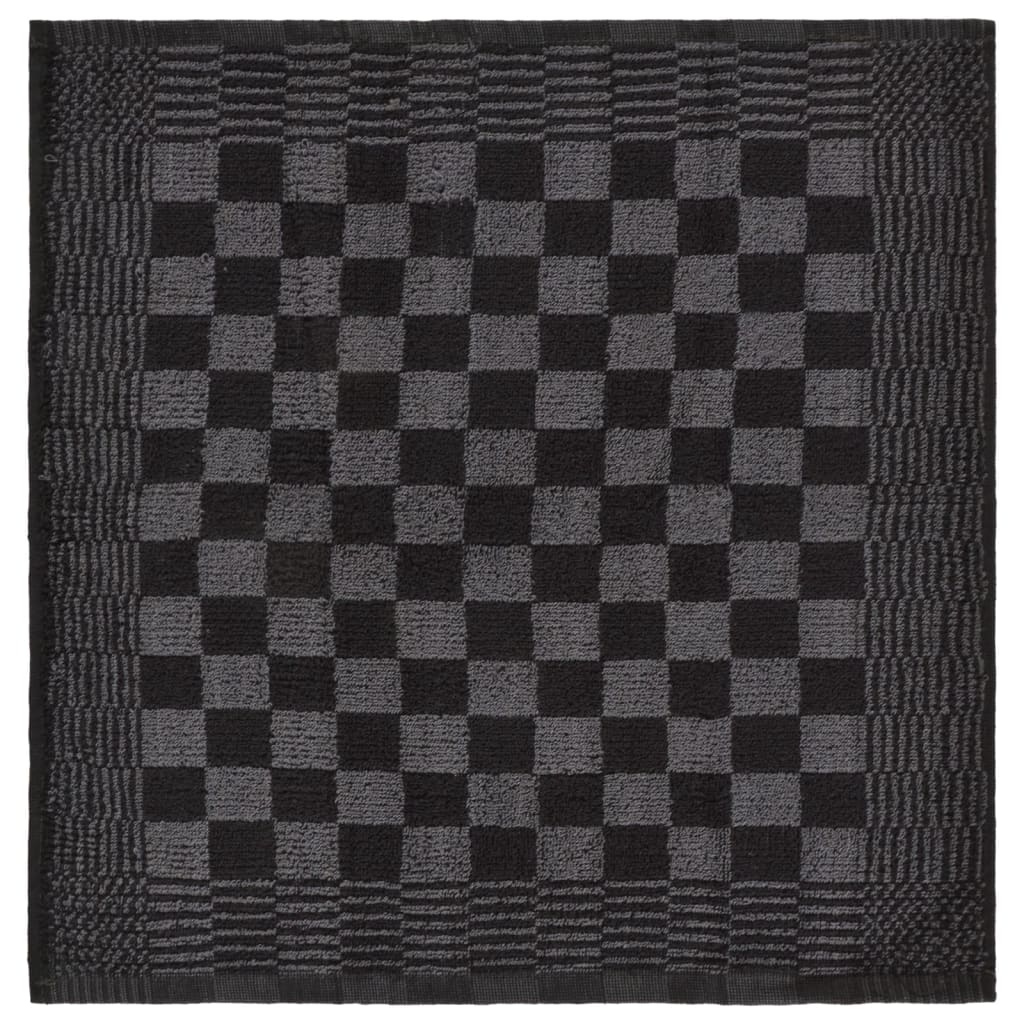 Ensemble de serviettes 10 pièces en coton noir et gris - number 10.