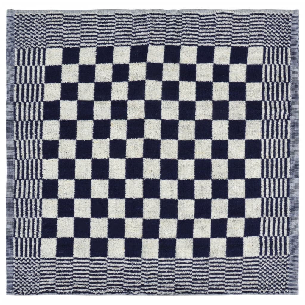 Ensemble de serviettes 10 pièces en coton bleu et blanc - number 10.