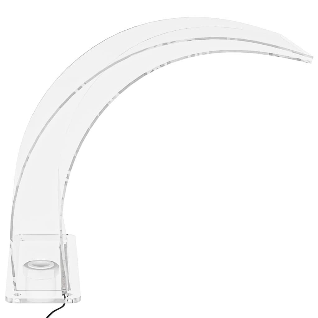 Poolfontæne m. rgb led'er 50 cm akryl - number 8.