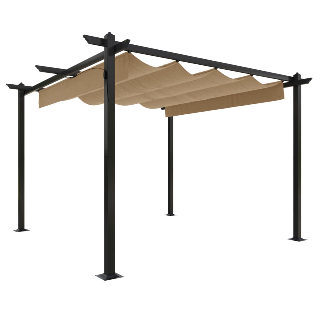 Gazebo with retractable roof 3x3 m - number 2.