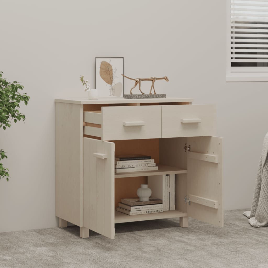 Skänk hamar 79x40x80 cm furu honungsbrun - number 7.