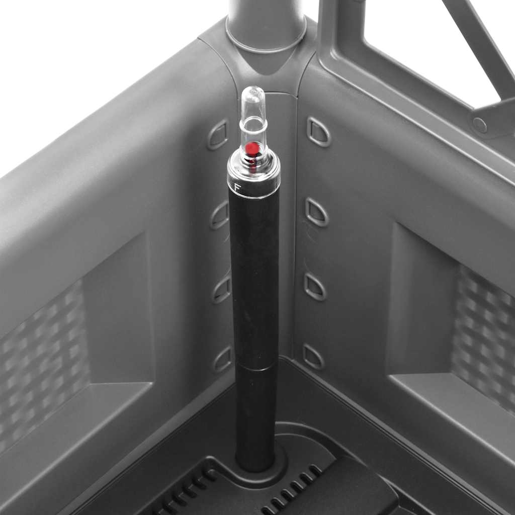 Povišena gredica s rešetkom i sustavom za automatsko navodnjavanje - siva, 43 x 43 x 142 cm, 1 - number 7.