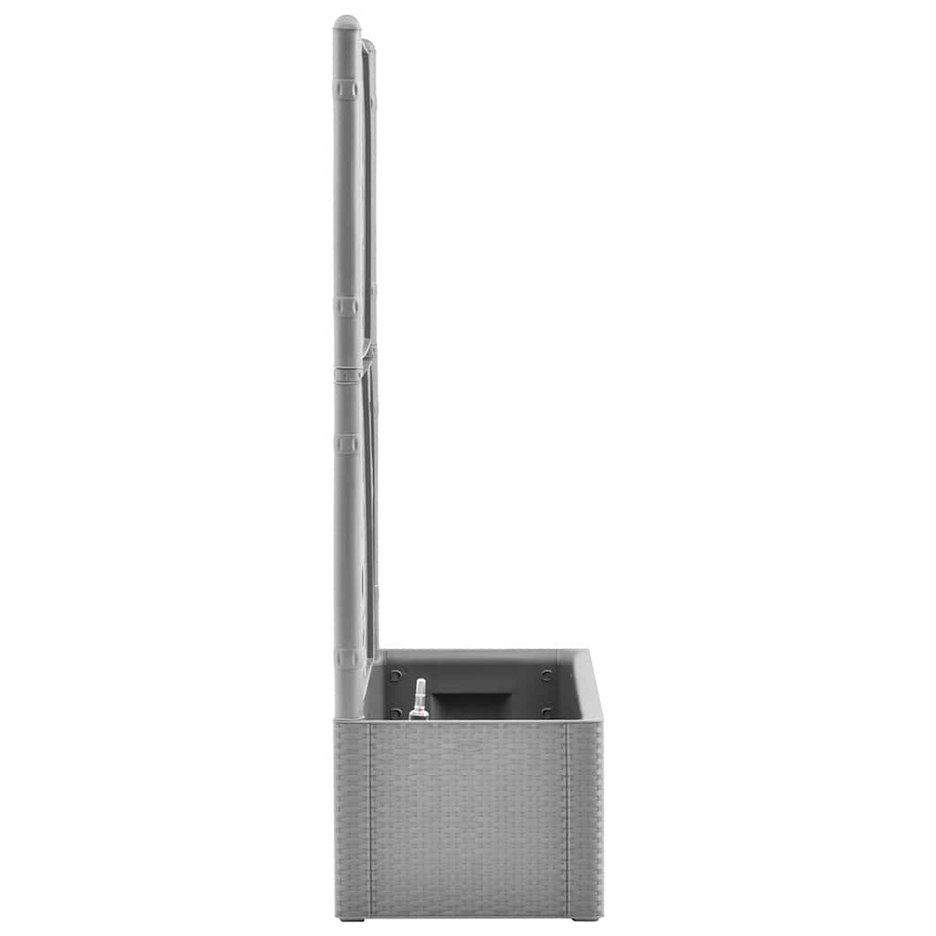 Povišena gredica s rešetkom i sustavom za automatsko navodnjavanje - siva, 100 x 43 x 142 cm, 1 - number 4.